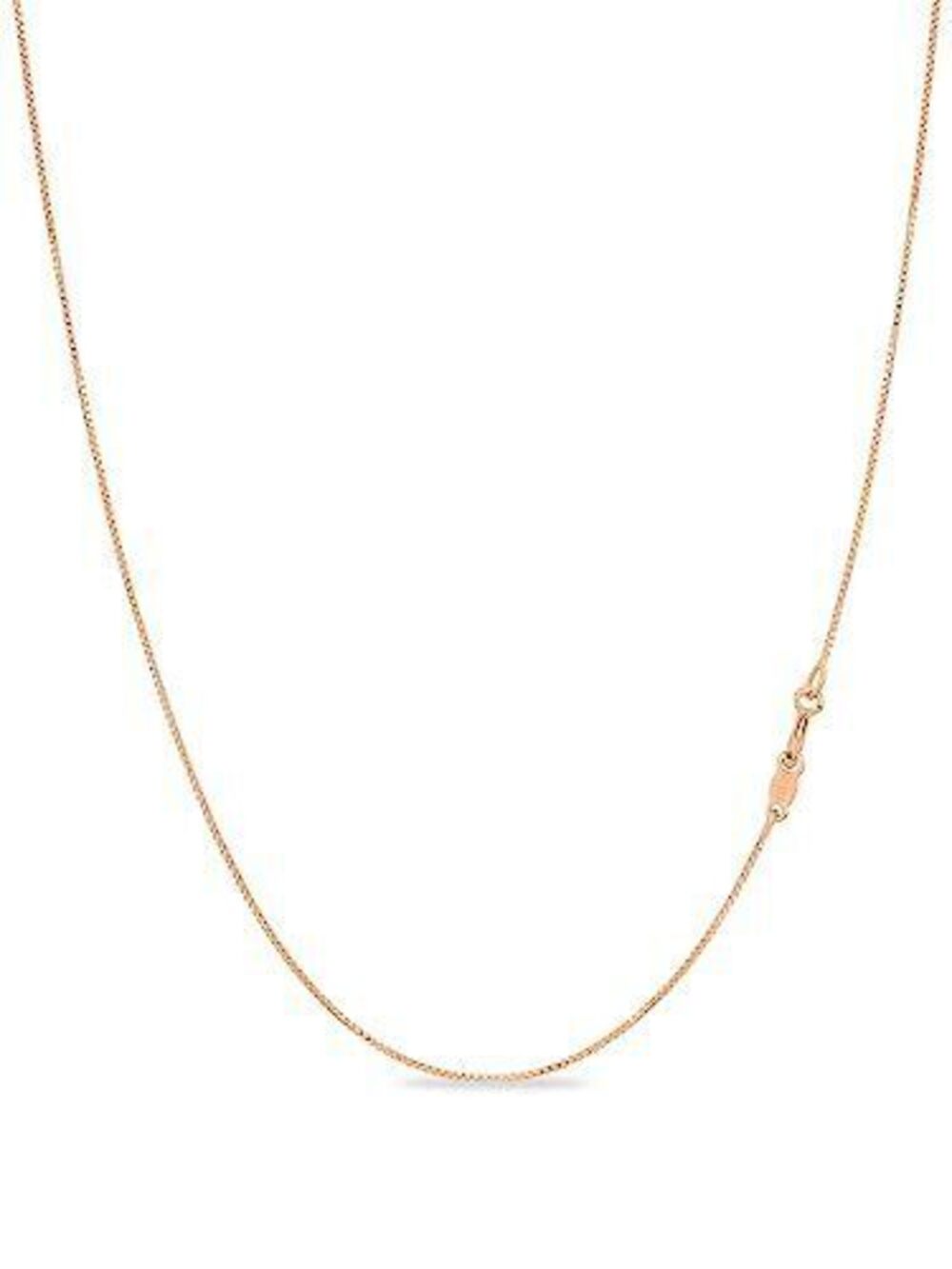 6002 925 Sterling Silver Necklace | Thin 0.7mm 18k Gold plated, Rose Gold